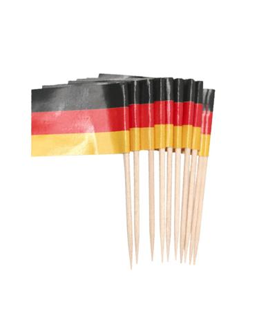 DELIGHTBOX Germany Flag Toothpicks - Package of 100