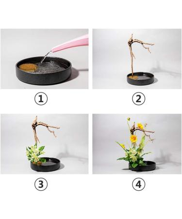 Japanese Flower Frog Ikebana Arrangement Kit - 2.4 Round Floral Frog, 1.6 Square Ikebana Kenzan, 2.1 x 1.4 Rectangle Pin Frog - Buy Online on GoSupps.com