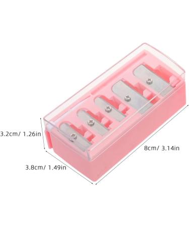 Taille-crayons Maquillage 5 Trous Lot de 2 Lame Acier Mangan se Couleur Rose avec Couvercle pour Crayons Sourcils Eyeliner et L vres Outil Portable pour Maquillage Pr cis - Buy Online on GoSupps.com