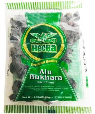 Heera Alu Bukhara - Dried Plum Prune Damson High Fibre Content Suitable For Vegetarians Can Be Used In Sharbat & Juice Sour Tangy Flavor - Multiple Packs 200Grams (PACK OF 2) - Buy Online on GoSupps.com