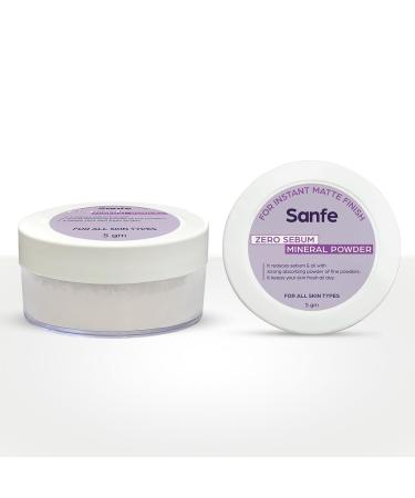 San.fe No Sebum Mineral Powder | Instant Matte Finish & Oil Control | 5g | All Skin Types | Fresh Skin All Day - Buy Online on GoSupps.com