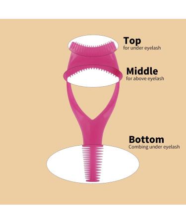 Vukehon Eyelash Brush 3 Pack 3 in 1 Mascara Shield eyelash separator tool eyelash comb separator Lash Tool Useful Cosmetic Helper - Buy Online on GoSupps.com