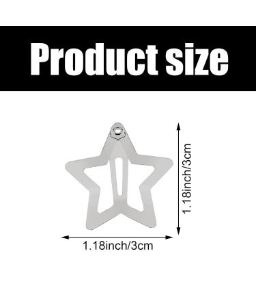 60 Pack Star Snap Hair Clips - Non-Slip Metal Barrettes for Women & Girls - Buy Online on GoSupps.com