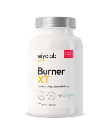 Burner XT | Extreme Fat Burner | NewCaff Microencapsulated Caffeine + L-Carnitine + Green Coffee + Guarana | 120 Vegan Capsules | Full Spectrum for Slimming Action and Weight Loss | Eiyolab