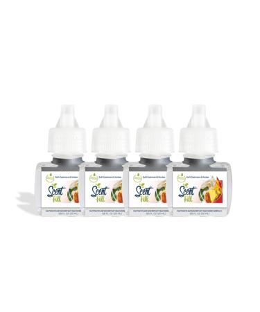 Scent Fill Soft Cashmere & Amber Plug in Air Freshener 4 Scented Oil Refills