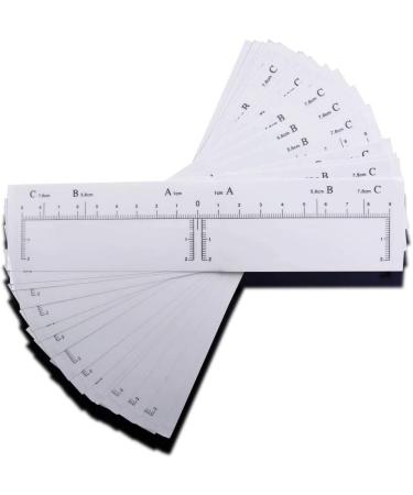 YIZHUO Brow Stamp Tool | Eyebrow Ruler Sticker & Microblading Stencils | 50Pcs Different Shapes | Permanent Makeup Measure Tool - Buy Online on GoSupps.com