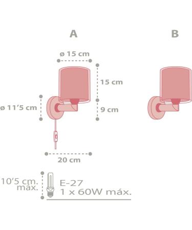 Dalber Children's Wall Lamp - Color Rain | Kids Room Wall Light | E27 | Brighten Your Child's Space with Colorful Design - Buy Online on GoSupps.com