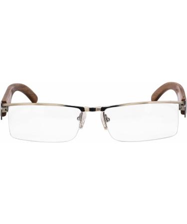 SHINU+2.50 Computer Reading Glasses for Men - Blue Light Blocking Wooden Frame Stylish & Comfortable - International Shipping Available - Buy Online on GoSupps.com