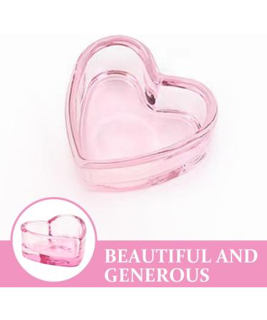 minkissy Nail Dappen Cup Heart Shape Dappen Dish Cups Acrylic Nail Dish Bowl Monomer Dish Glass Decorative Nail Brush Cup Manicure Tool Supply Pink - Buy Online on GoSupps.com