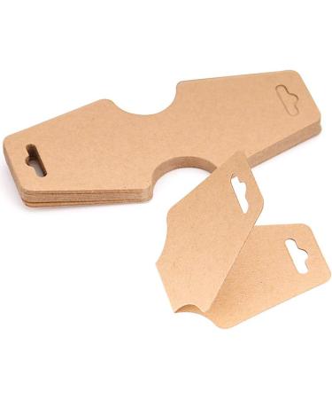 100 PCS Brown Kraft Necklace Jewelry Display Cards | 4.9 x 2 Inches | Bracelets Earrings Keychains Rings Hairbands Craft Tags | 100pcs 2 x 4.9 - Buy Online on GoSupps.com