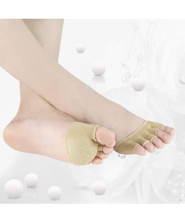 Non-Slip Forefoot Pads & Toe Separating Socks for Women - Comfortable Five Toe Heelless Design - International Shipping Available - Buy Online on GoSupps.com