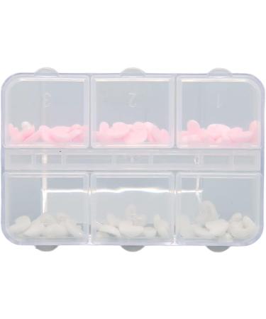 Nail Art Decoration Pink and White Heart Shape Nail Art Accessories Cute 3D Safe for DIY - Buy Online on GoSupps.com