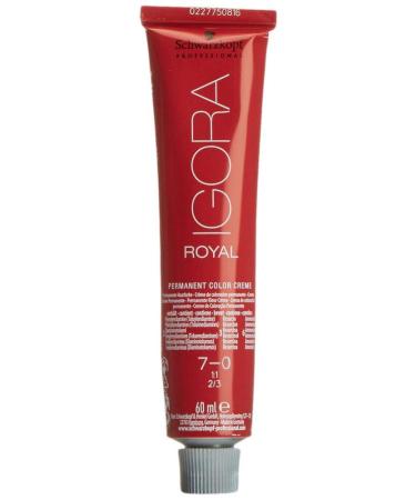 Schwarzkopf IGORA Royal Premium Hair Color 7-0 Medium Blonde 60ml - International Shipping Available - Buy Online on GoSupps.com
