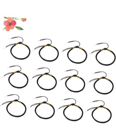 CALLARON 24 pcs Fashion Friendship Women's Wave Bracelet Bead Lucky Bangles Bracelets for Women Bracelet line red Bracelet Hand Strap Accessories Year of Birth Lucky Bracelet 12cm Black - Buy Online on GoSupps.com