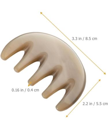 Magiclulu Five Tooth Head Massage Comb - Manual Scalp & Body Acupuncture Massage Tool | Gua Sha Stone Brush | International Shipping Available - Buy Online on GoSupps.com