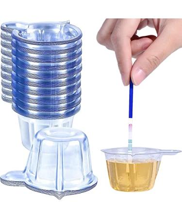 WUERKIYA Urine Cups Plastic Urine Collection Cups Disposable Urine Specimen Cups for Pregnancy Test 40 ML (60 Pieces)