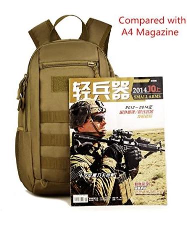 Huntvp Mini Daypack Military Backpack 10L/20L - Tactical Assault Pack for Hunting, Camping, and Trekking - Black - Buy Online on GoSupps.com