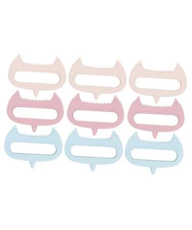 CLISPEED 9 pcs massager tool care brush silica gel