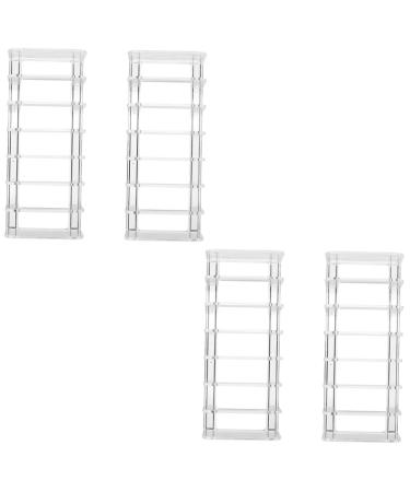 Didiseaon 4 Pcs Partition Storage Display Rack Desktop Cosmetics Holder Eyeshadow Organizer Makeup Household