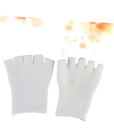 PLAFOPE 1 Pair Five Toe Gel Socks Dry Feet Gel Socks Fingerless Gloves Five Finger Socks Open Toe Socks Foot Moisturizing Socks Foot Spa Socks Open Toe Gel Socks Men Gel Feet Sock White - Buy Online on GoSupps.com