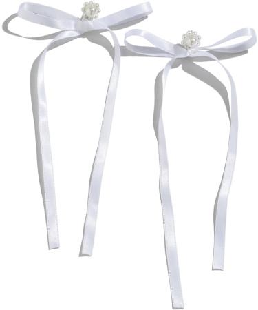 Feyley Earrings - Elegant Bow Pearl Charm Tassel Jewelry for Women & Girls | Perfect Gift in Black - Buy Online on GoSupps.com