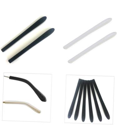 Lurrose 20 Pairs Silicone Eyewear Handles - Non-Slip Glasses Frame Covers for Sunglasses - Anti-Slip Ear Grips 7.3cm x 0.68cm Black - Buy Online on GoSupps.com