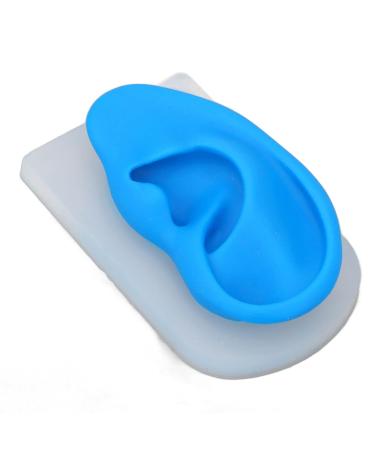 Silicone Ear Model - Transparent and Blue - Flexible for Piercing Practice - Buy Online on GoSupps.com