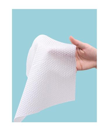 100PCS Disposable Face Towels - Facial Cleansing Tissue & Makeup Remover Cotton Wipes for All Skin Types - Buy Online on GoSupps.com
