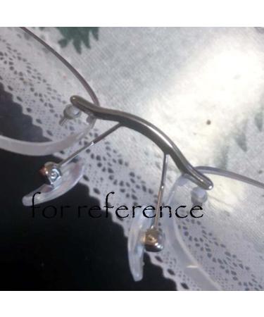 CELIKA Replacement Nose Bridge for Rimless Glasses | Metal Eyeglasses Accessories - Silver 1 Piece - Buy Online on GoSupps.com