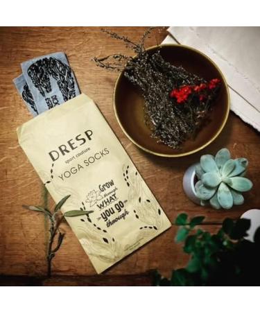 Dresp Yoga Socks | Anti-Slip Dance & Sport Stulps | Toe-Free Warm Cotton Mix | Elegant Black | Size 36-38 - Buy Online on GoSupps.com