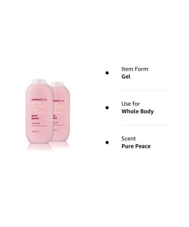 Method Pure Peace Body Wash 18oz (Pack of 2) - Paraben and Phthalate Free - Buy Online on GoSupps.com
