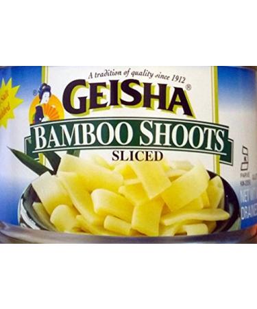 Geisha Sliced Bamboo Shoots (Pack of 4) 8 oz Cans