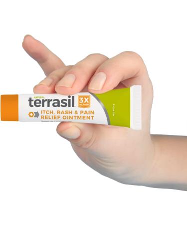 Terrasil Itch and Rash Ointment 14gm - Natural Relief for Grover's Disease, Erythrasma, Intertrigo, Pruritus, Miliaria, Poison Ivy, Oak, Sumac and Bug Bites - 0.49 Ounce - Buy Online on GoSupps.com