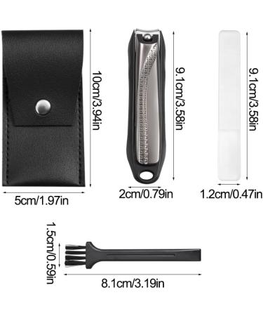 Children Nail Clipper Set Practical Precise Portable Stain Steel(Black) - Buy Online on GoSupps.com