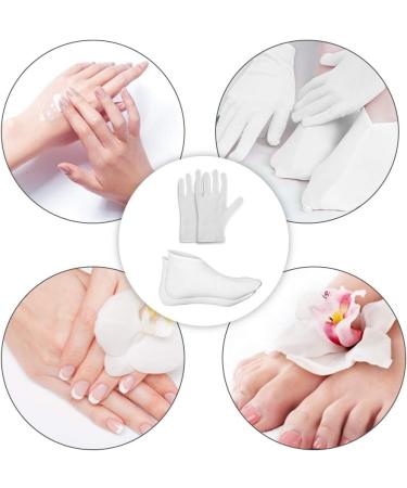 Nabance Moisturising Cotton Gloves and Socks 8 Pairs/16pcs for Dry Hands and Foot Spa - Buy Online on GoSupps.com