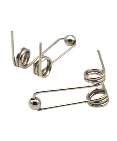 2pcs 24-30mm Curling Iron Replacement Double Return Torsion Spring Hair Curling Rod Accessories (Size : 24mm)