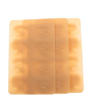 DOITOOL 3pcs Eyeliner Practice Supplies Silicone Brow Eyebrow Beginner