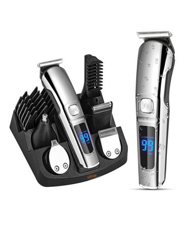 Multi-Functional Intelligent Hair Clipper Set - Digital Display Electric Shaver for Home Use - 160mm Gray | International Shipping Available - Buy Online on GoSupps.com