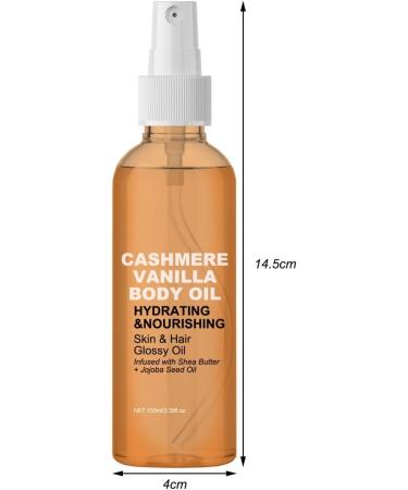 Vanilla Cashmere Body Oil Body Oil 100 ml Vanilla Oil - Organic Vanilla Oil - Face Oil Body Protective Smoothing/Nourishing (1) - Buy Online on GoSupps.com