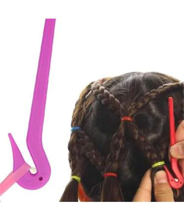 Rubber Hair Bands Mini Elastic Hair Ties with Braiding Ponytail Pick Maker Tools and Small Hairbands Cutter Remover for Kids Toddlers Girls Women multicolour - Buy Online on GoSupps.com