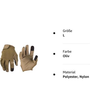 Buy Mil-Tec Men's Gloves for Special Occasions - 12521101 L Olive | International Shipping Available - Buy Online on GoSupps.com