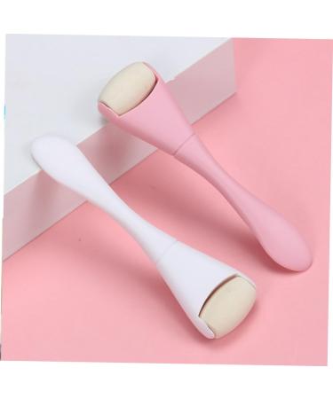 NOLITOY Oil Removal Roller Tool - Face Skin Oil Control & Absorbing Stick | Volcano Stone Massager - Pink Double Head Face Care Roller - Buy Online on GoSupps.com