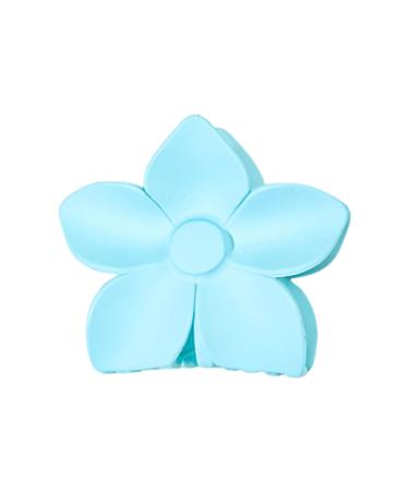 Elegant Hair Accessories Hair Grip Flower Shape Hair Claw Cross Teeth Anti-slip Design Hair Clip Strong Grip Back Head Hair Accessories Blue