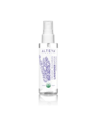 Alteya Organic Lavender Water Spray 100ml - Pure Lavender Hydrolat - No additives - No Artificial Ingredients - USDA Certified Organic - Face Toner Condition Hair - Cleance Sooth Balance Hydrate