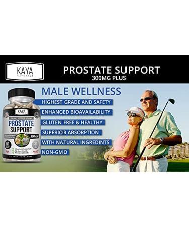 Kaya Naturals Prostate Support Supplement | Saw Palmetto DHT Blocker for Hair Growth, Sleep, Bladder Control & Stamina | 60 Capsules - Buy Online on GoSupps.com