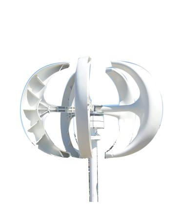 Wind Turbines 5 Blade Wind Vertical Axis Generator 3 Phase AC Permanent Magnet Generator Wind Turbine Kit 24V (24V)