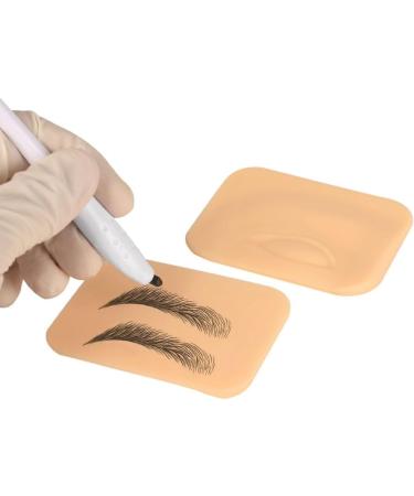 miduoidn 1 Pair Nude Eyelid 3D Practice Skin Double-sided Eye Template Eyelash Eyeshadow Face Coloring Mold Microblading Beginner - Buy Online on GoSupps.com