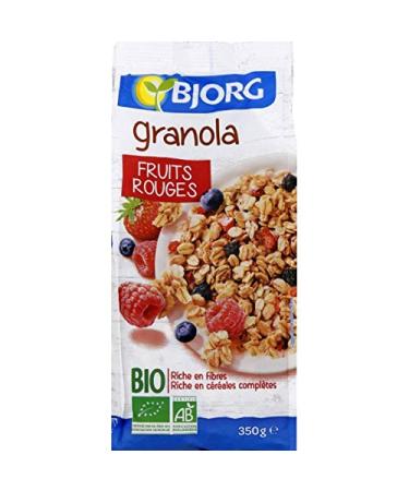 Bjorg - Granola Fruits Rouges Bio - 350G - Lot De 3 - Vendu Par Lot - Livraison Gratuite En France