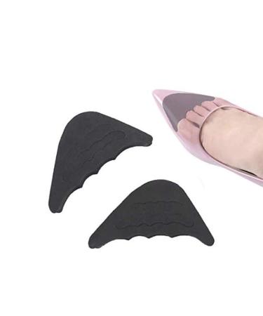 3 Pairs Adjustable Toe Filler to Make Big Shoes Fit Shoe Filler Improved Shoe Fit and Comfort for Men & Women High Heels Flats Dress Shoes (Black)