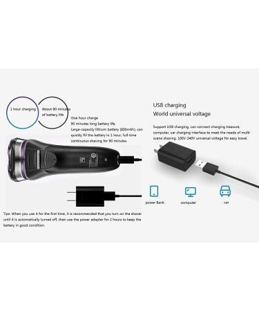 GeRRiT Rechargeable Electric Shaver - Wet/Dry IPX7 Waterproof Razor with Pop-Up Trimmer | Best International Shipping - Buy Online on GoSupps.com